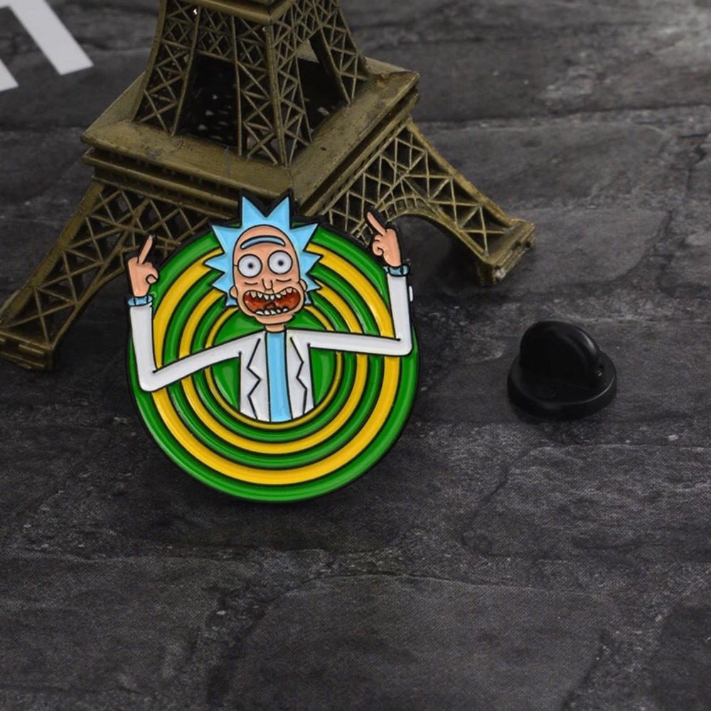 🎉 New Rick & Morty Brooch Pin